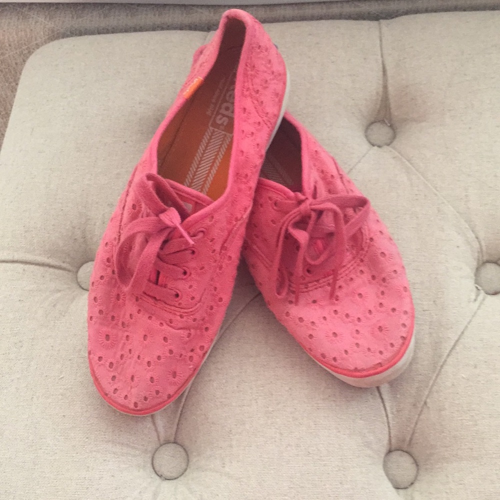 Pink floral Keds